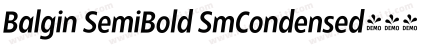 Balgin SemiBold SmCondensed字体转换